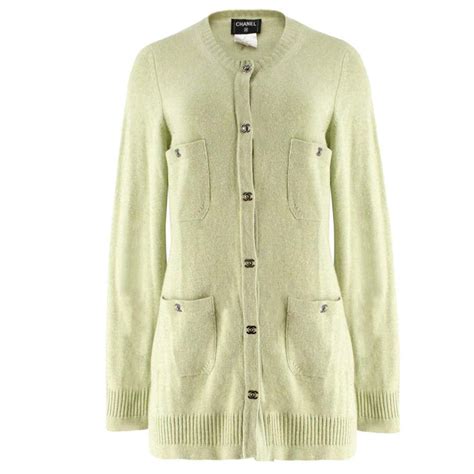 chanel green cardigan